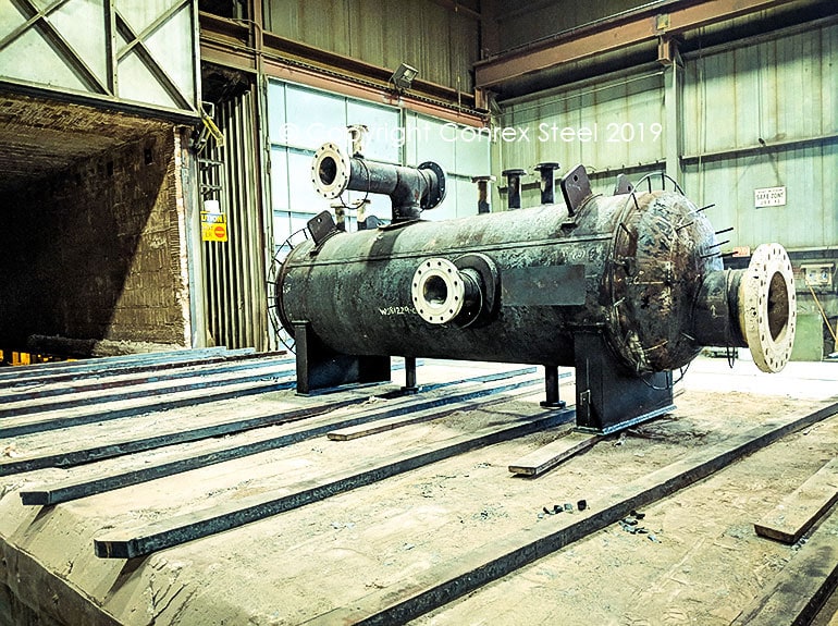 Post weld heat treatment of pressure vessel