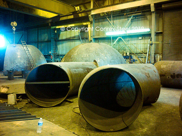 Large Elbow formed in segments by Conrex Steel